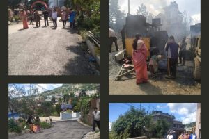 लायकु चाेक देखि आजाद मा.बि सम्म सडक कालाे पत्रे