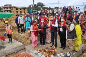 पनौतीमा नगरस्तरीय अस्पतालको शिलान्यास