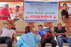 नेपाल सितोरियो कराते संघ काभ्रेले सम्पन्न गर्‍यो रक्त दान कार्यक्रम