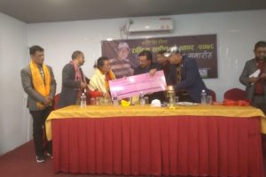 कन्हैया सिंह परियार राष्ट्रिय संगीत पुरस्कारबाट गायिका शाह पुरस्कृत