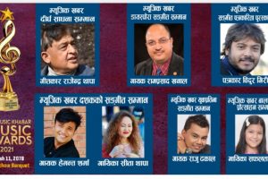 म्यूजिक खबरको सम्मान तथा पुरस्कार घोषणा