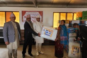नमोबुद्धका किसानलाई कृषि सामग्री वितरण