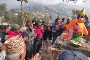 बनेपा न .पा २ मा रोहित दंगाल द्वारा हनुमान मन्दिर स्थापना