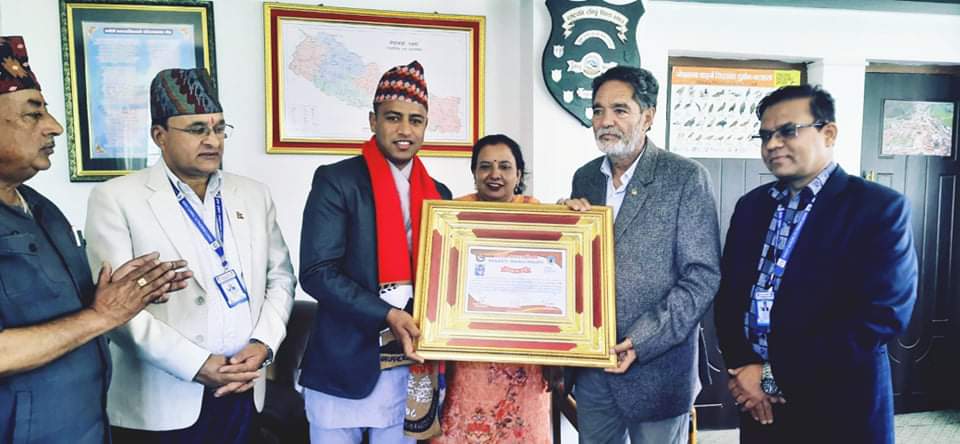 अन्तराष्ट्रिय रेफ्री ढकाललाई पनौतीमा सम्मान