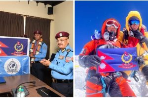नेपाल प्रहरीका कर्मचारीद्वारा सर्वोच्च शिखर सगरमाथाको सफल आरोहण