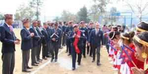२९ औं अन्तर माध्यामिक विद्यालय आइजीपी फुटबल रनिङ ट्रफी २०८० को उद्घाटन गर्दै प्रहरी अतिरिक्त महानिरीक्षक मिरा चौधरी
