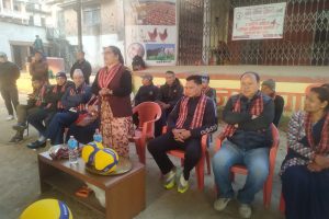 बनेपाको लायकु चौरमा तिन महिने महिला भलिबल प्रशिक्षण शुरु