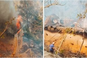 समाजसेवी राजन अधिकारीको घर जलेर नष्ट, ८ लाख बढीको क्षति
