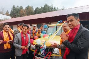काभ्रेपलान्चोक सेवा समाजको सहयोगमा भुम्लु गाउँपालिकालाई एम्बुलेन्स