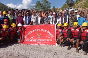 सुकुटेमा नदीजन्य घटना सम्बन्धी कृत्रिम अभ्यास सम्पन्न