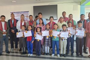 नगरस्तरीय अंग्रेजी हस्तलेखन प्रतियोगितामा विद्यासागर र स्प्रिङ हिल विद्यालय पहिलो स्थानमा