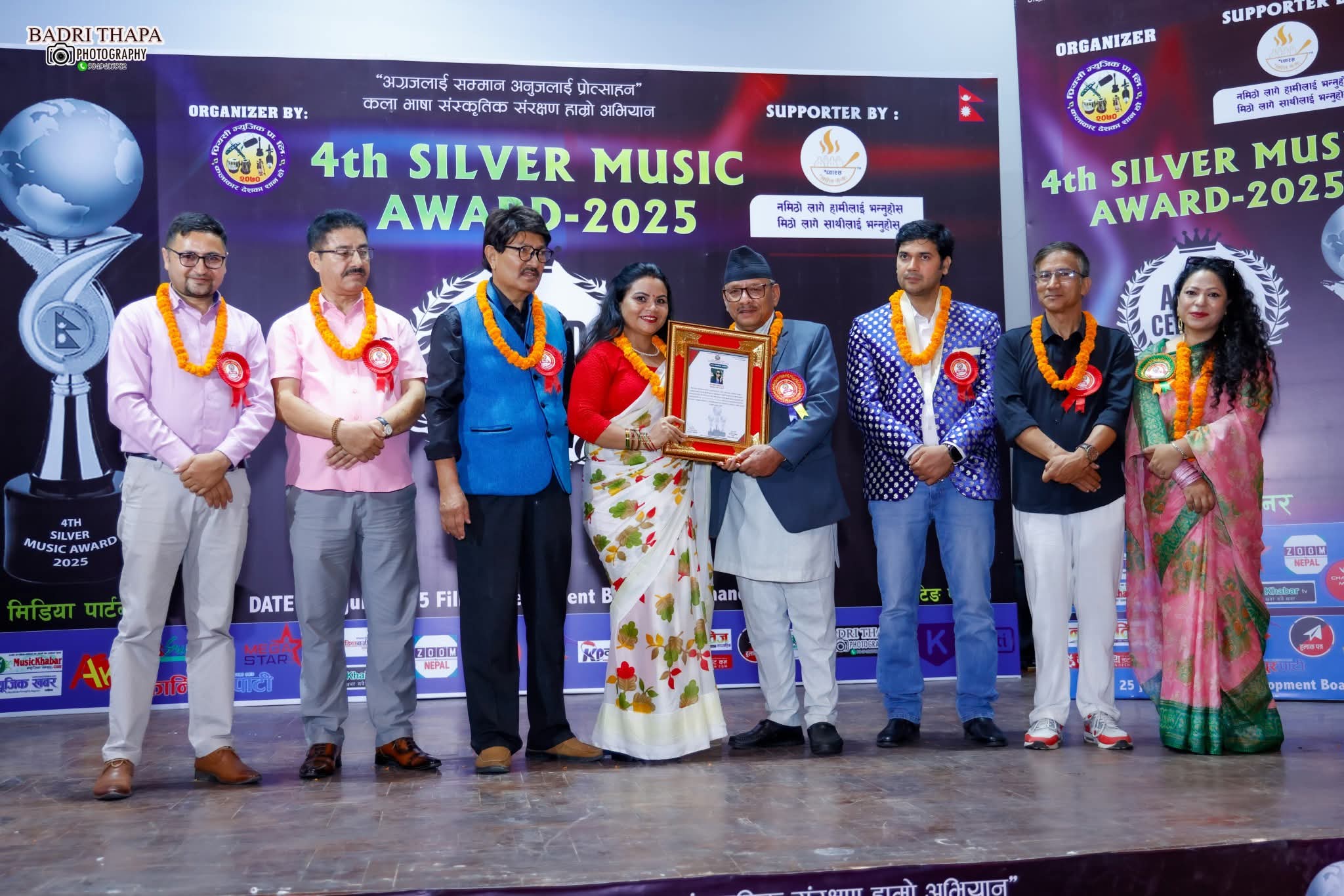 सबिता पोखरेल ‘चौथो सिल्भर म्यूजिक अवार्ड २०२५’ मा सम्मानित