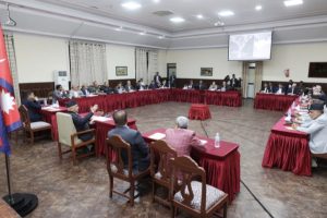 राष्ट्रिय विपद् जोखिम न्यूनीकरण तथा व्यवस्थापन परिषद्को बैठक 
