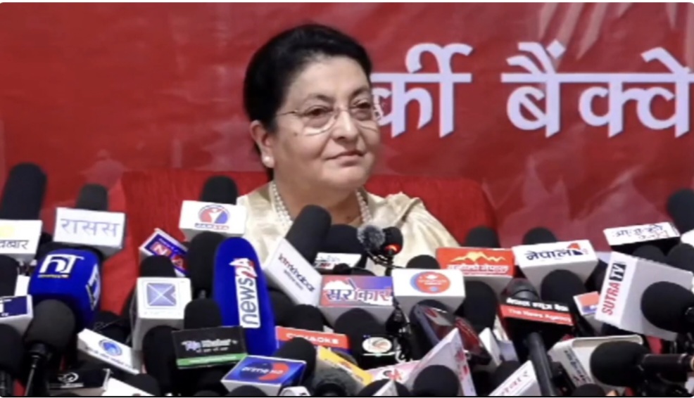राष्ट्रको सर्वोच्च पदमा पुगिसकेकोले मलाई पदको कुनै लालसा छैन : पूर्वराष्ट्रपति भण्डारी