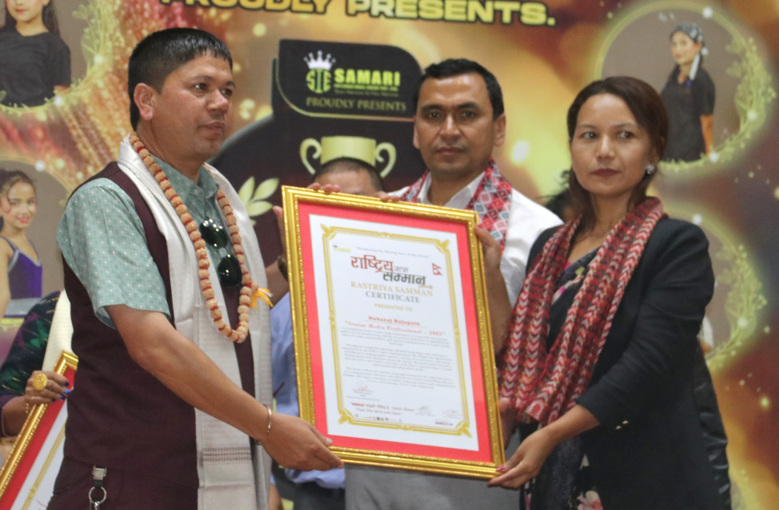 पत्रकार बजगाईले पाए राष्ट्रिय रत्न सम्मान–२०८२