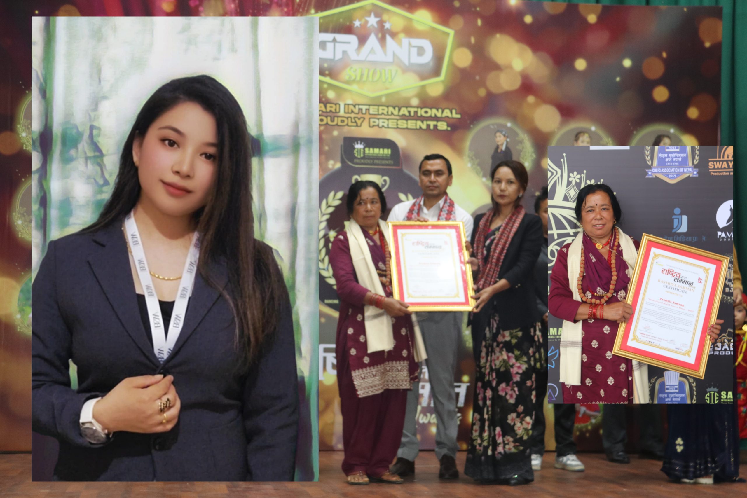 “राष्ट्रिय रत्न सम्मान तथा अवार्ड २०८२” अन्तर्गत सामाजिक व्यक्तित्व सम्मान प्रिया तितुङ (तामाङ) लाई प्रदान