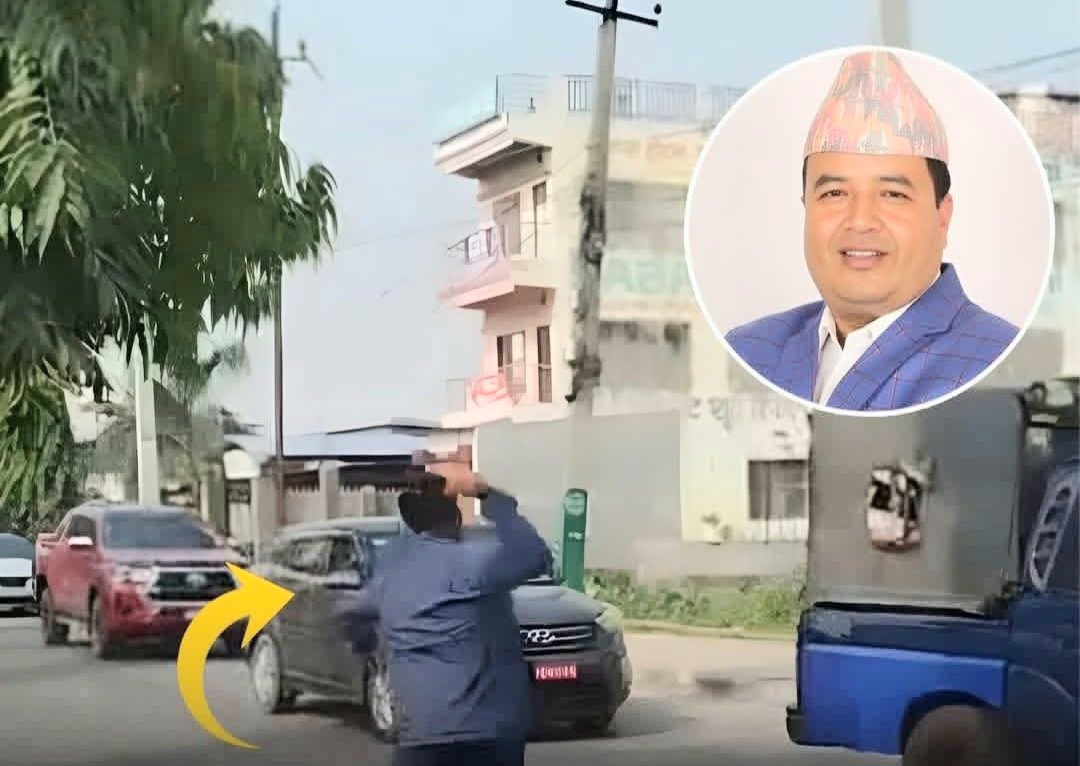 विराटनगर विमानस्थलमा नेता टोलीमाथि मसी छ्याप्ने प्रयास, युवा संघ नेपालको जागरण सभा सुरु