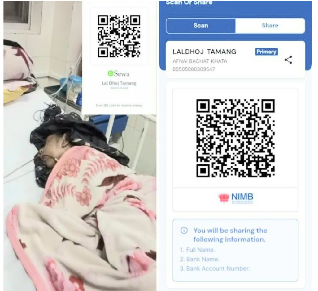 छोरीको जीवन रक्षाका लागि सक्रिय पत्रकार लालध्वज तामाङको हृदयस्पर्शी सहयोग अपिल