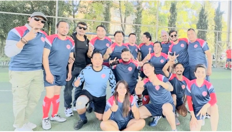 महासंघ र कलाकारबीच मैत्रीपूर्ण फुटसल प्रतियोगिता