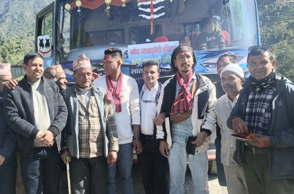 बनेपा-हेटौँडा बस सञ्चालनमा आएपछि आवागमनमा सहजता