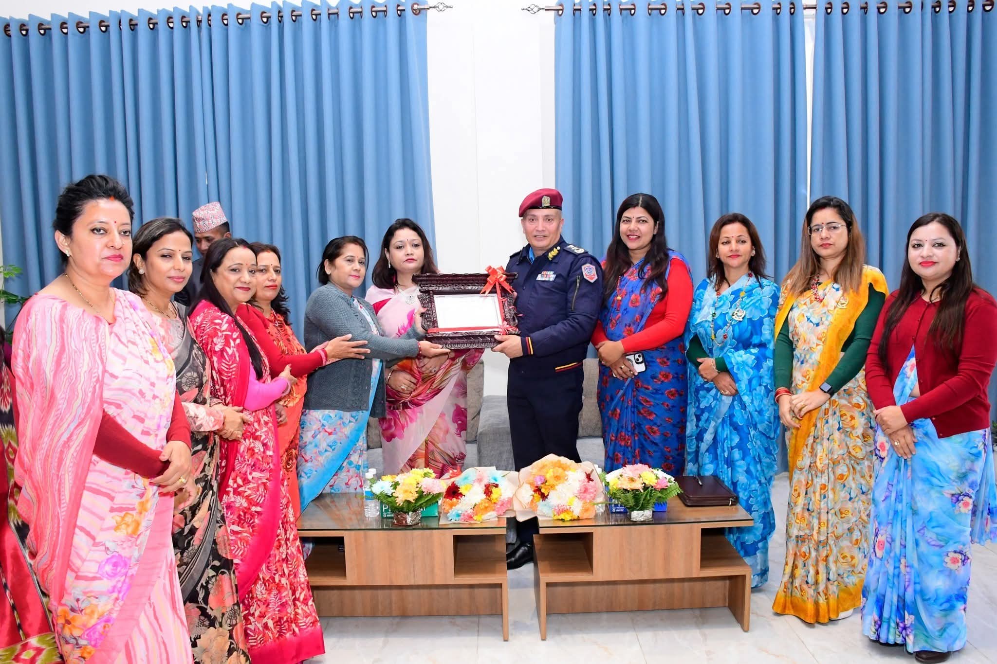 प्रहरी श्रीमती संघद्वारा आईजीपी कार्कीलाई बधाई तथा शुभकामना व्यक्त कार्यक्रम सम्पन्न