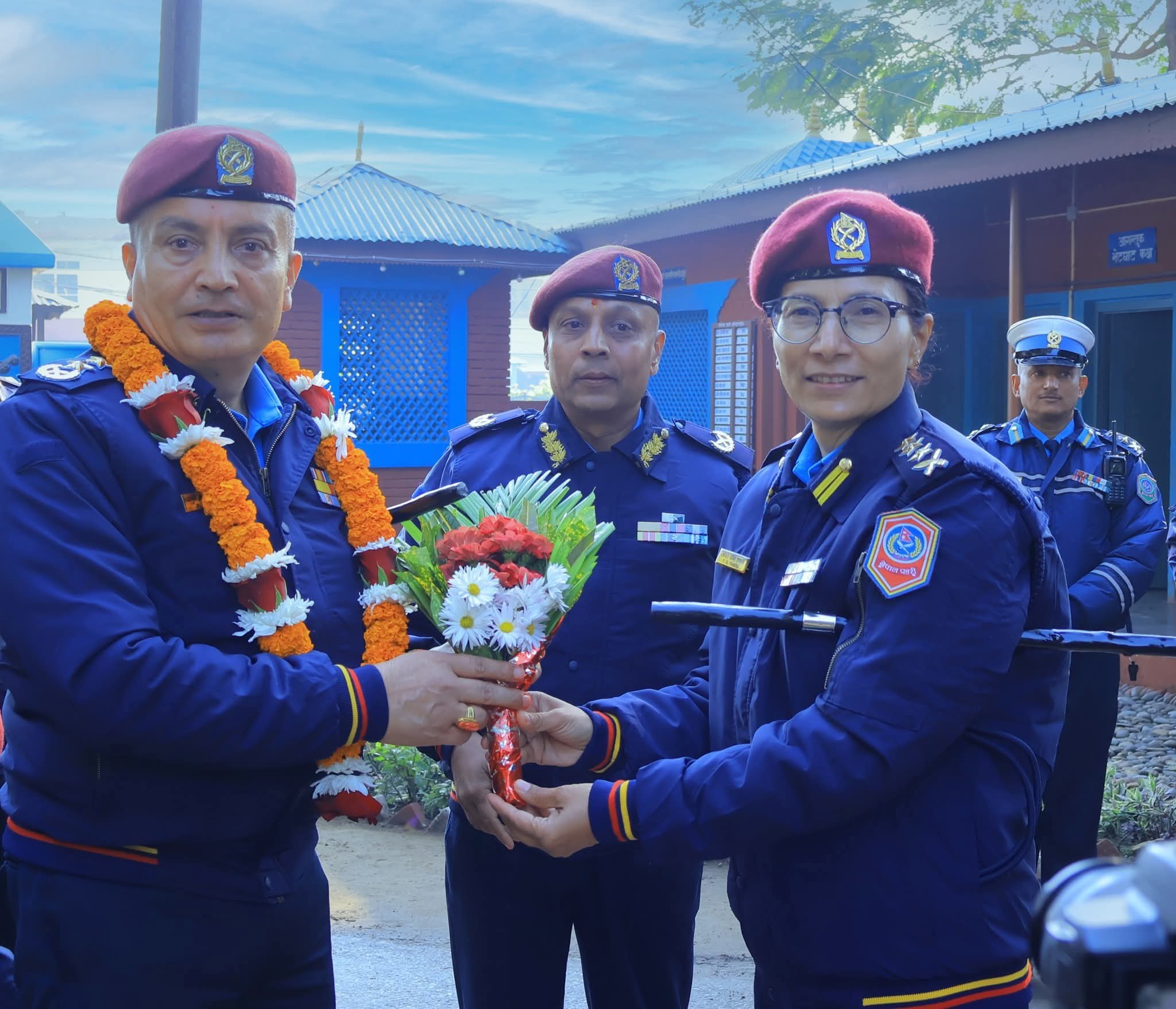 आईजीपी दान बहादुर कार्कीद्वारा नेपाल प्रहरी शिक्षालय भरतपुरको निरीक्षण