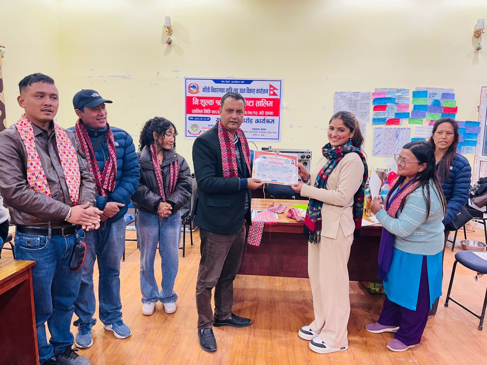 बेथानचोक गाउँपालिकाको निःशुल्क १० दिने बारिस्टा तालिम सफलतापूर्वक सम्पन्न