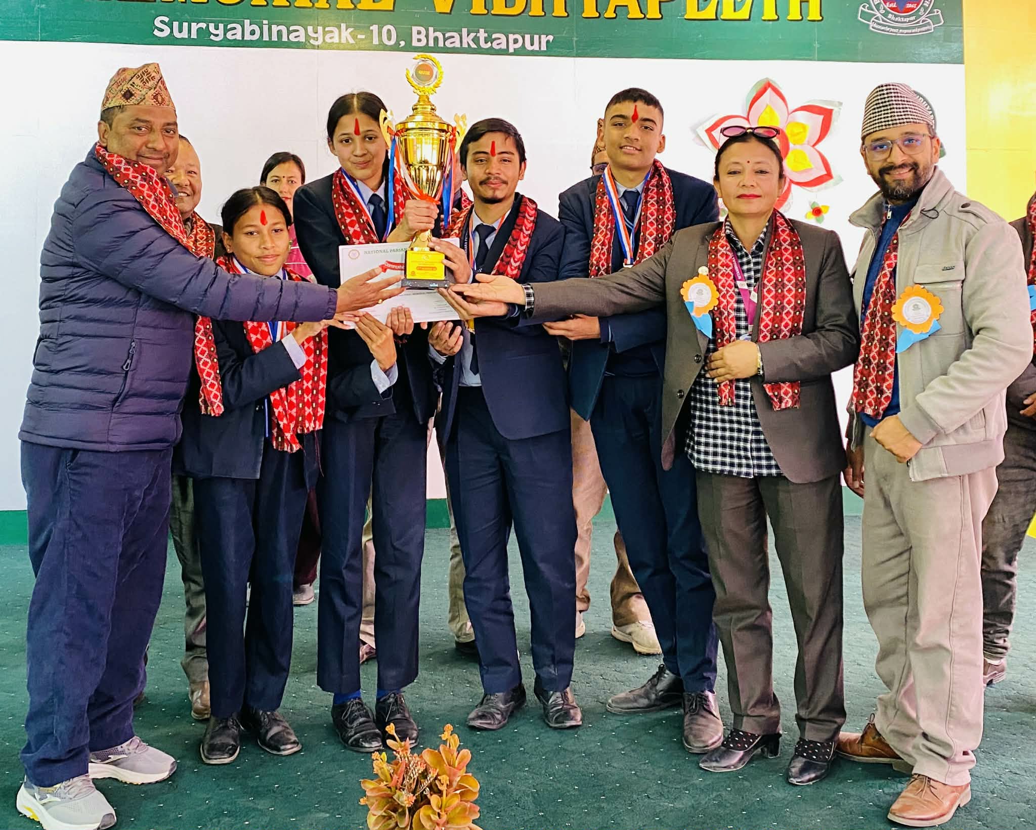 एनप्याव्सन भक्तपुरको हाजिरी जवाफमा इडेन प्रथम मदरल्याण्ड द्वितीय