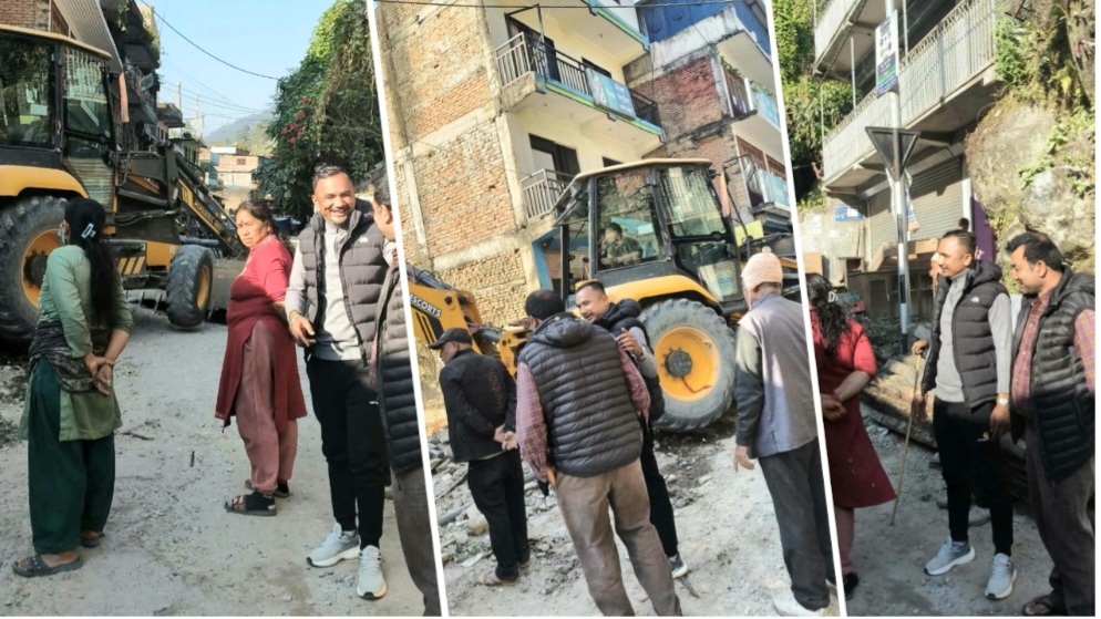 बलेफी–जलबिरे कात्तिके सडकखण्डमा घर–टहरा हटाउने कार्य तीव्र