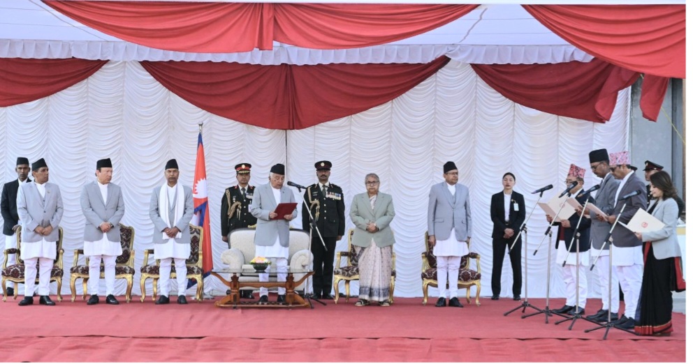 मन्त्रिपरिषद् विस्तार: चार नयाँ मन्त्रीहरूले शपथ ग्रहण