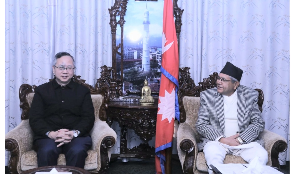सभामुख घिमिरेसँग चिनियाँ राजदूत छन सोङले गरे बिदाई भेट