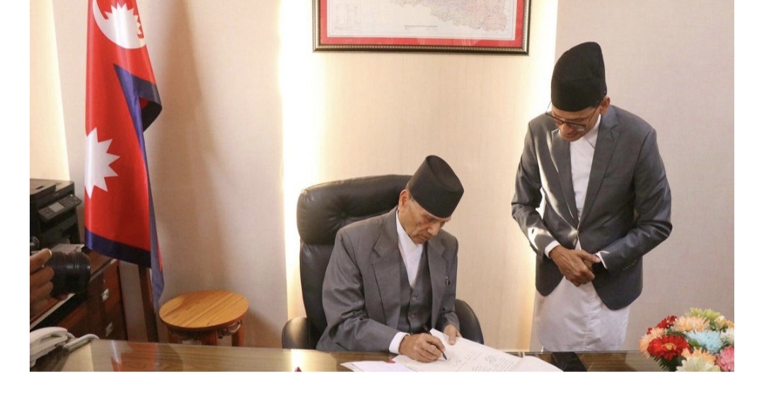 नवनियुक्त परराष्ट्रमन्त्रीद्वारा पदभार ग्रहण