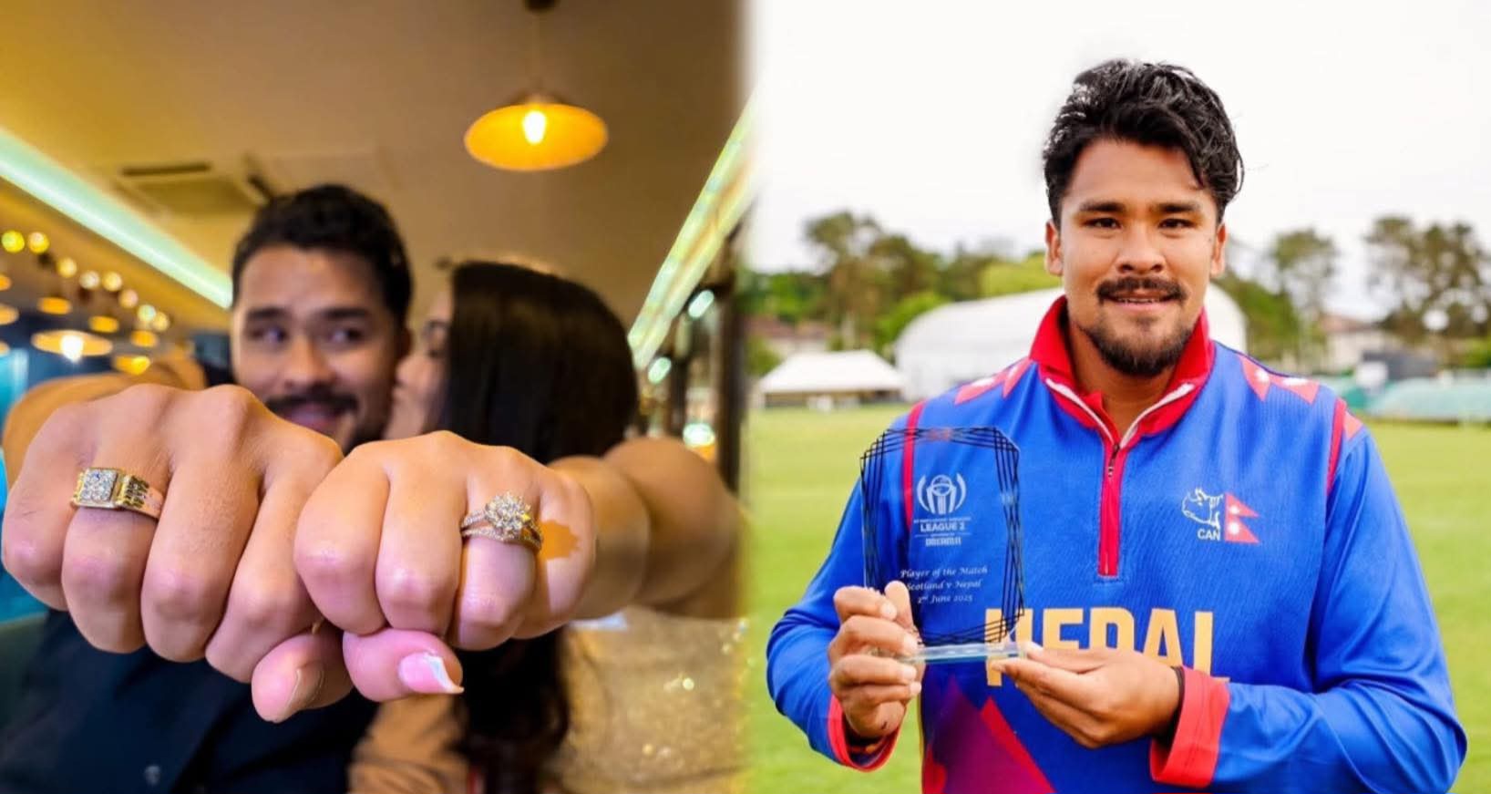 वर्षाको प्रेममा ‘क्लिन बोल्ड’ भए क्रिकेटर करण केसी