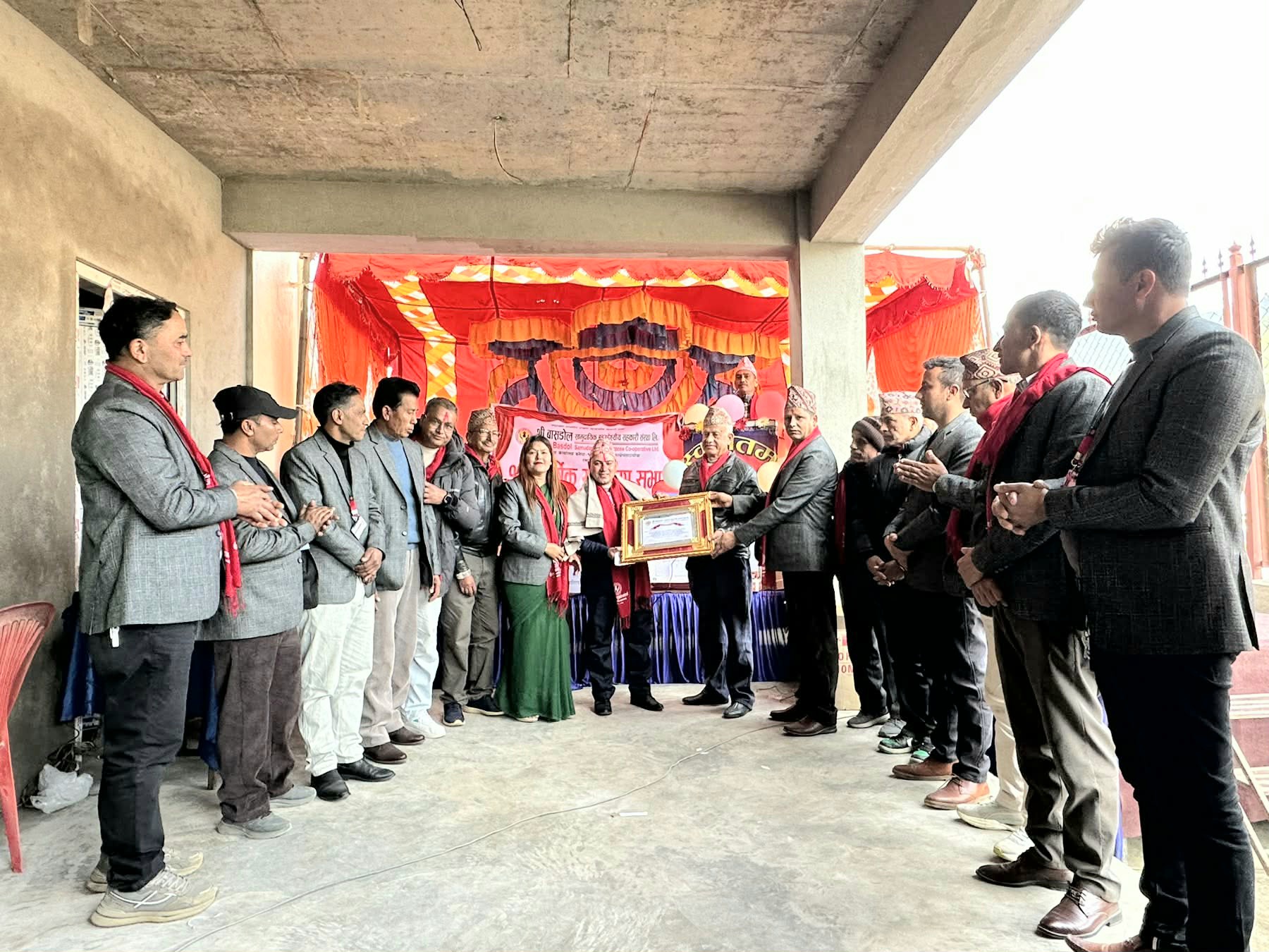 बाँसडोल सामुदायिक सहकारीद्वारा भवन उद्घाटनसहित वार्षिक साधारण सभा सम्पन्न